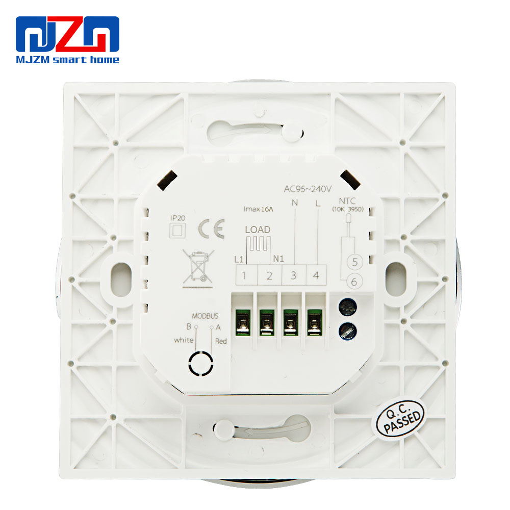 MJZM 16A-6000 Thermostat for Underfloor Heating Temperature Controller Touch Screen Programmable Thermoregulator for Warm Floor
