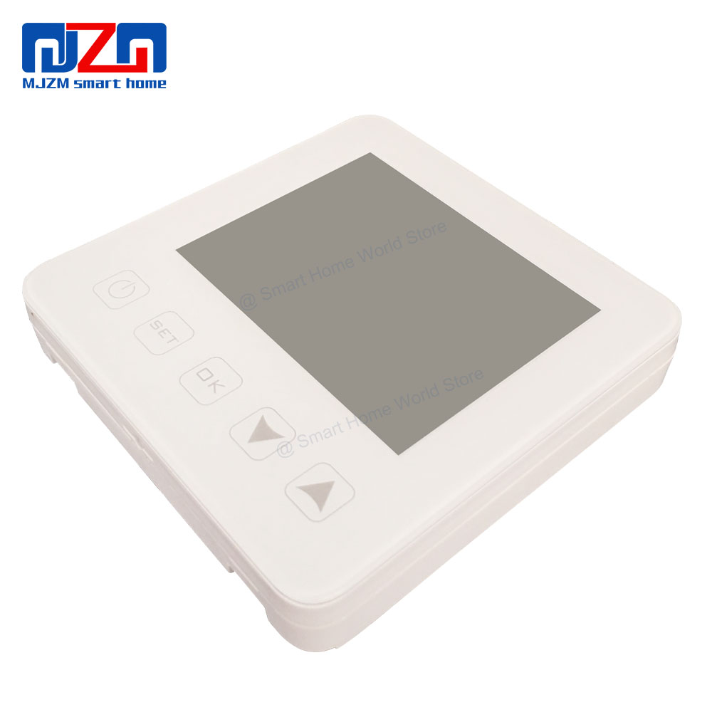 MJZM 16A08-4-WiFi Echo Alexa Voice Control Thermo Regulator for Smart Home NTC Underfloor Heating Thermostat White Backlight