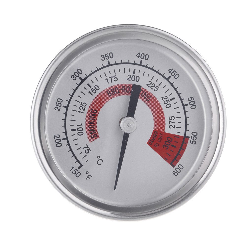 Oven Thermometer Stainless Steel BBQ Smoker Pit Grill Thermometer Temp Gauge with Dual Gage Kitchen Baking Tools for Home