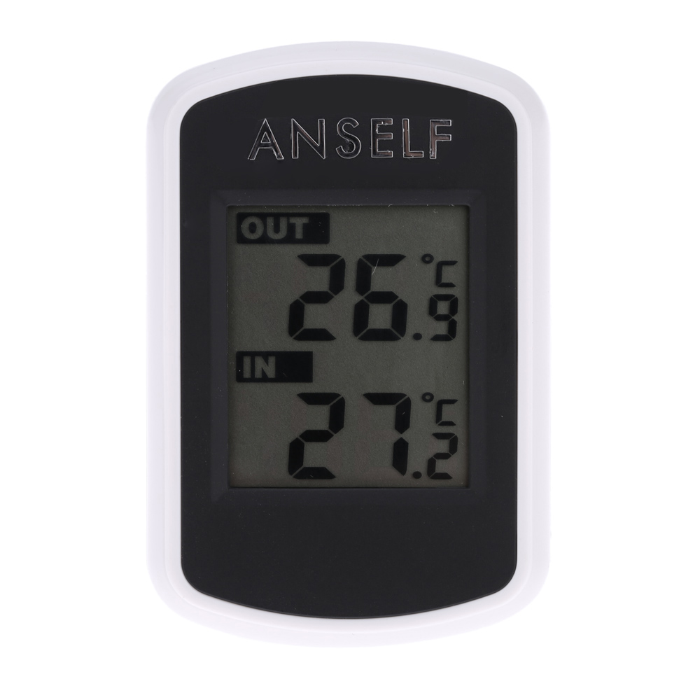 Sensitive Indoor Outdoor Thermometer LCD Digital Wireless Temperature Measurement Ambient Weather Tester for Home Office Use
