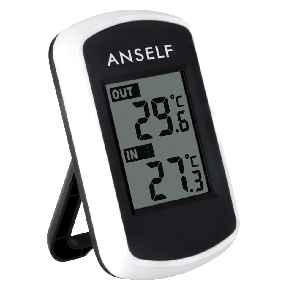 Sensitive Indoor Outdoor Thermometer LCD Digital Wireless Temperature Measurement Ambient Weather Tester for Home Office Use