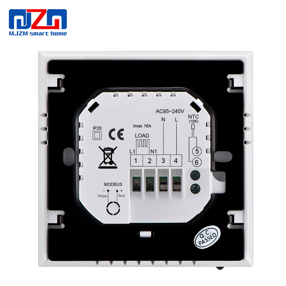 MJZM 16A-3000-WiFi Thermostat Temperature Controller for Electric Floor Heating Works with Alexa Google Home Has Memory Function