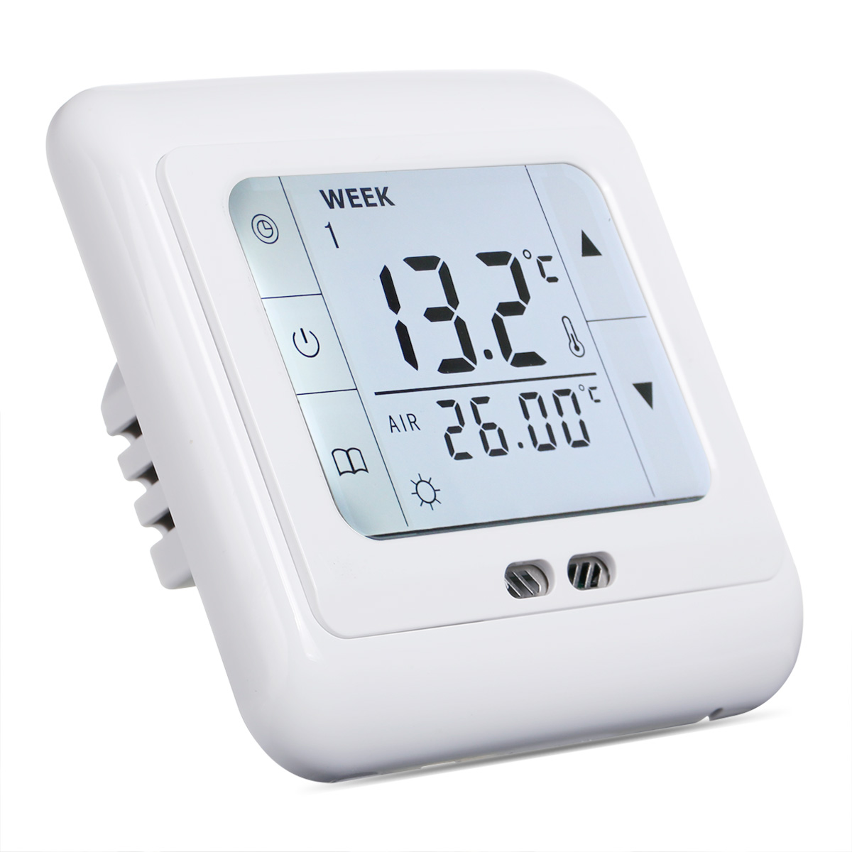 Floureon Thermostat BYC07. H3 Touch Screen Electric Underfloor Heating Temperature Controller Weekly Programable Thermoregulator