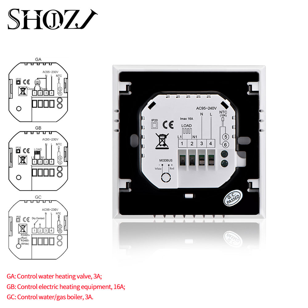 ALEXA ECHO APP Wireless Room Thermostat Wall-Hung Gas Boiler Heating Controller Weekly Programmable Remote Control Temperature