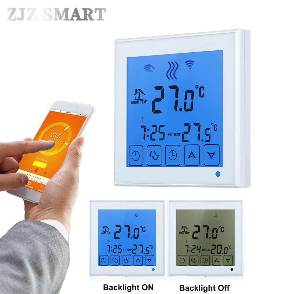 WiFi Programmable APP Intelligent Water Heating Thermostat Programmable Temperature Switch Controller Controller for Hot Floor