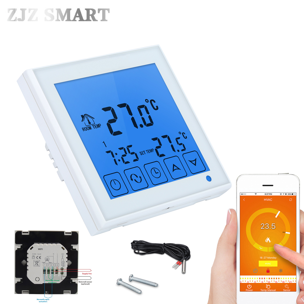 Smart House WiFi Programmable APP Intelligent Water Heating Thermostat Temperature Switch Controller Controller for Hot Floor