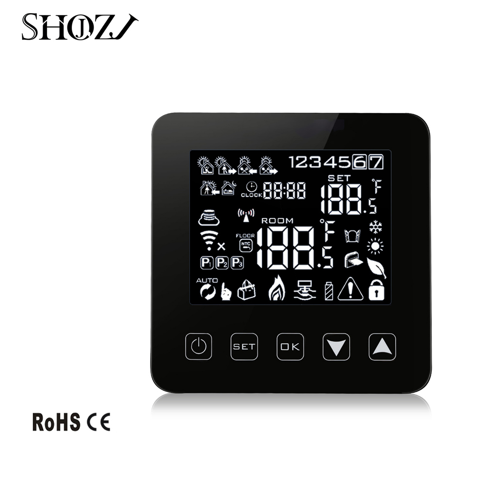 Tuya Smart Life 18NEW Alexa Google Home Thermostat WiFi Programmable APP Temperature Controller for Electric Heating with 16A