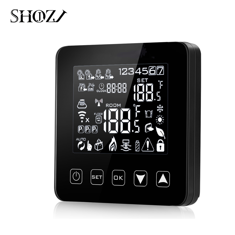 Tuya Smart Life 18NEW Alexa Google Home Thermostat WiFi Programmable APP Temperature Controller for Electric Heating with 16A