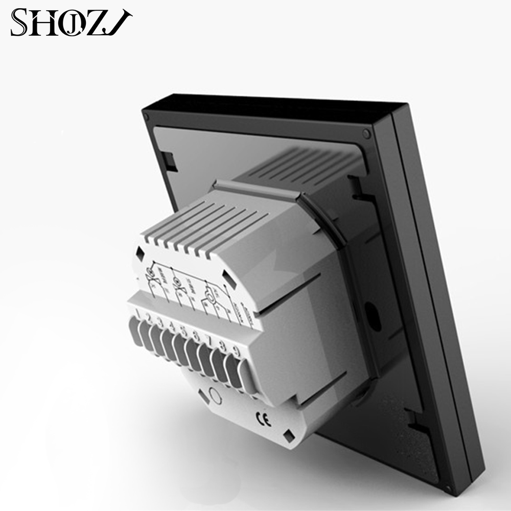 Heating Temperature Controller Fan Coil Units & Room Thermostat for Central Air Conditioner Cooling Work with Alexa Google Home
