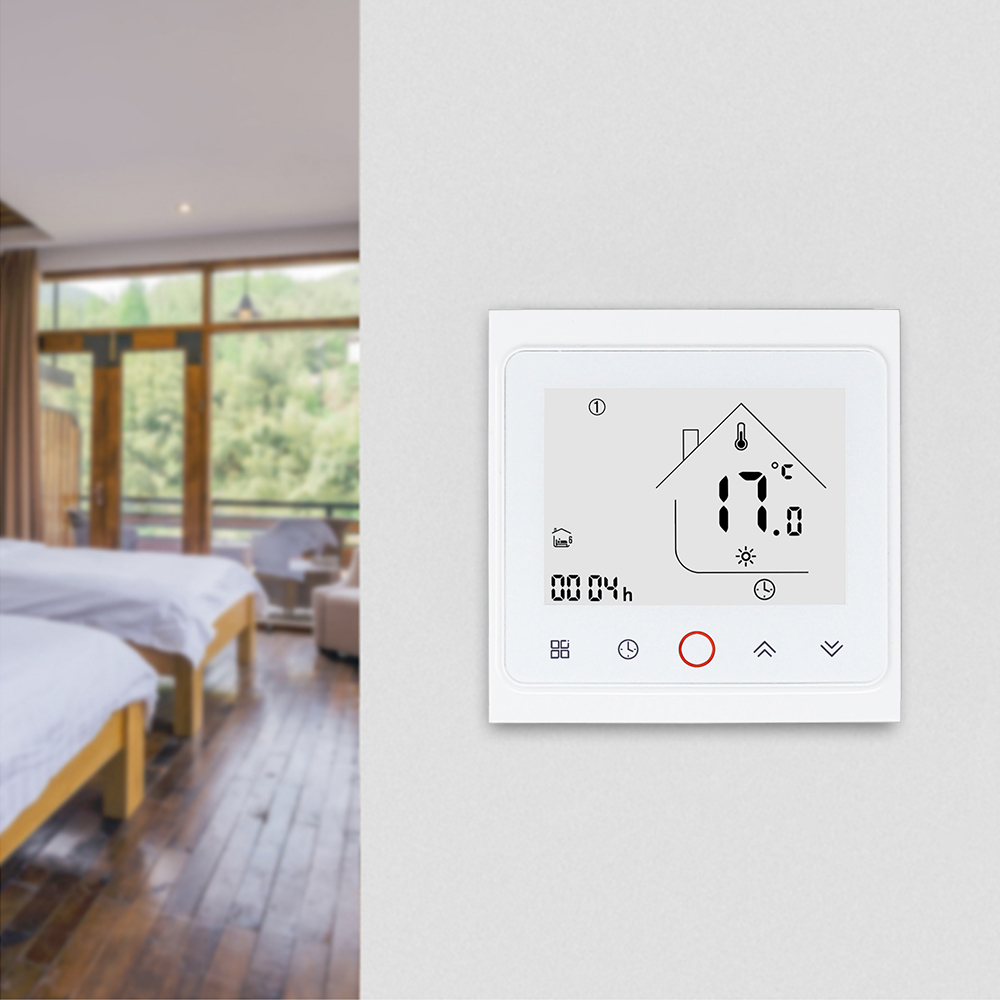 WiFi Thermostat Water/Electric Floor Heating Thermostat Water/Gas Boiler Temperature Controller Works with Alexa Google Home