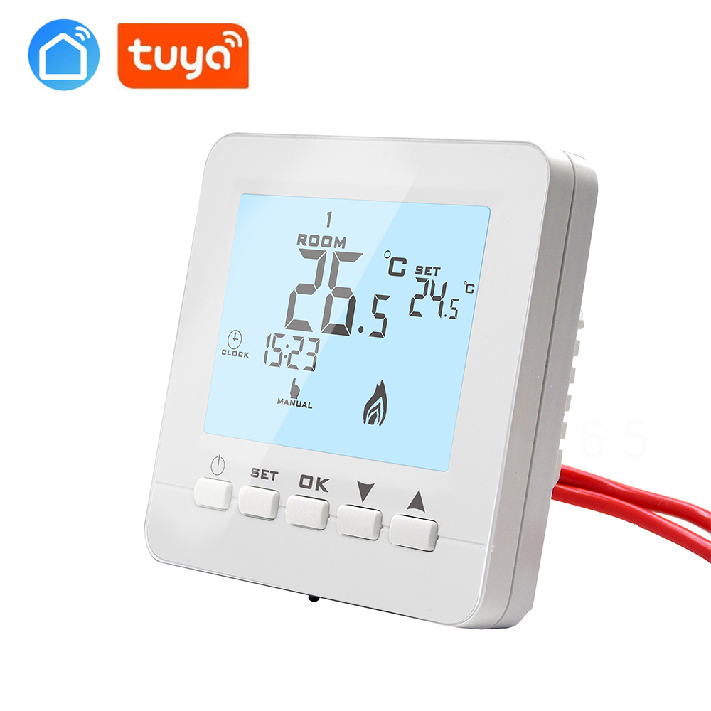 Programmable Thermostat Water Heating Thermostat with Button Temperature Controller Room Temperature Controller 3A
