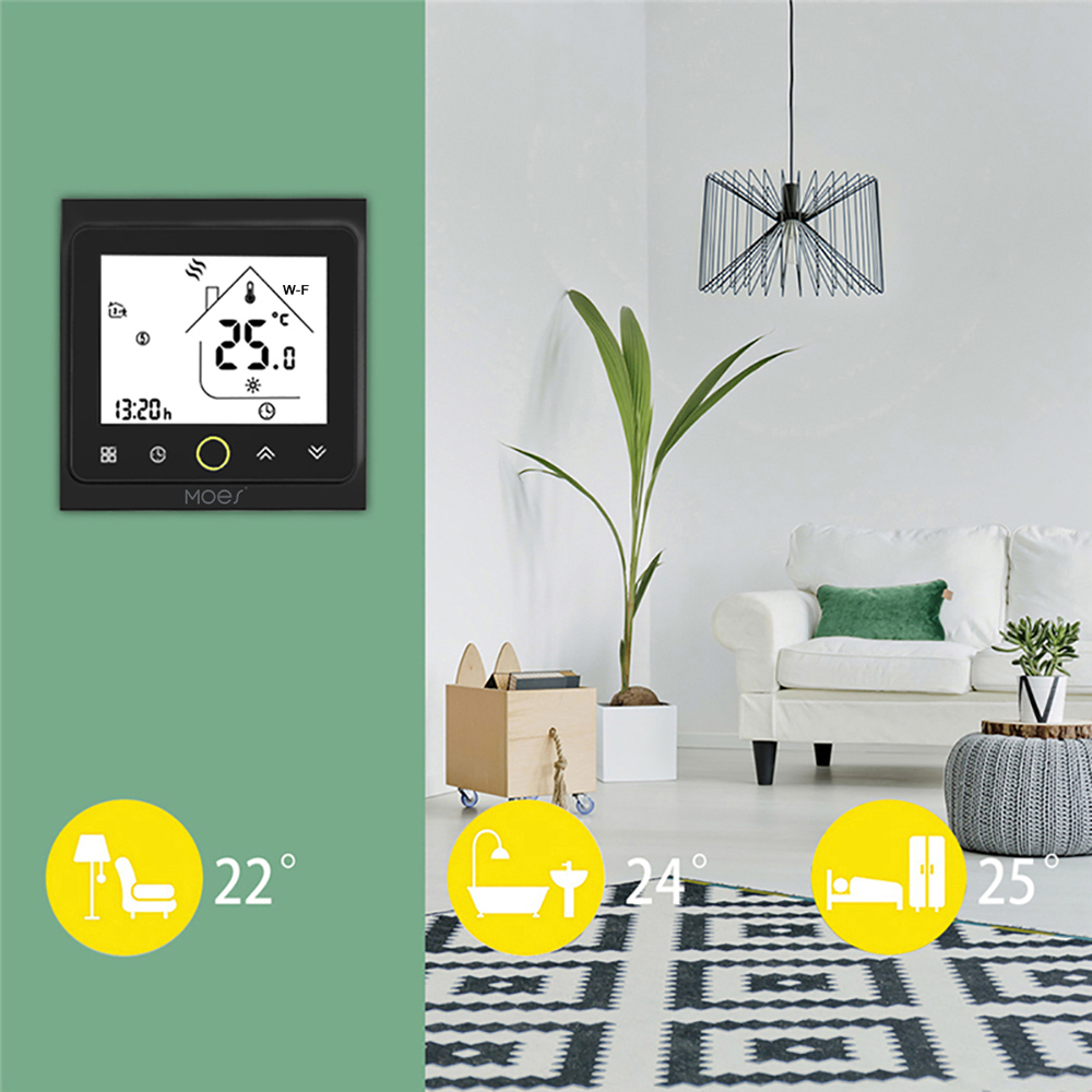 Home Smart WiFi Thermostat Temperature Controller Electric Heating Smart Life APP Remote Control Thermostat for Gas Boiler