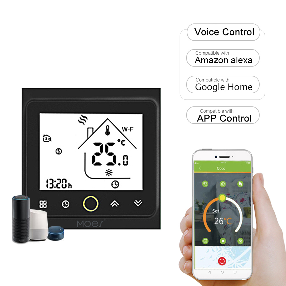 Home Smart WiFi Thermostat Temperature Controller Electric Heating Smart Life APP Remote Control Thermostat for Gas Boiler