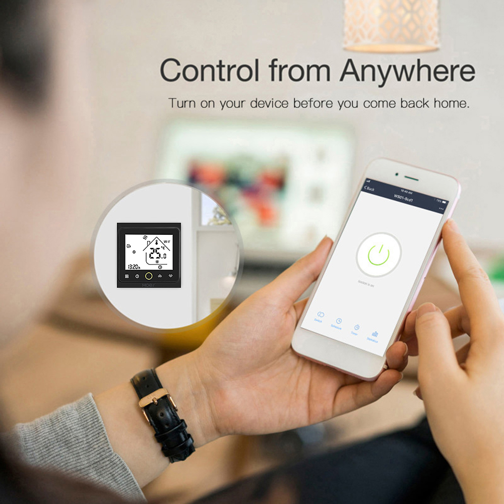Home Smart WiFi Thermostat Temperature Controller Electric Heating Smart Life APP Remote Control Thermostat for Gas Boiler