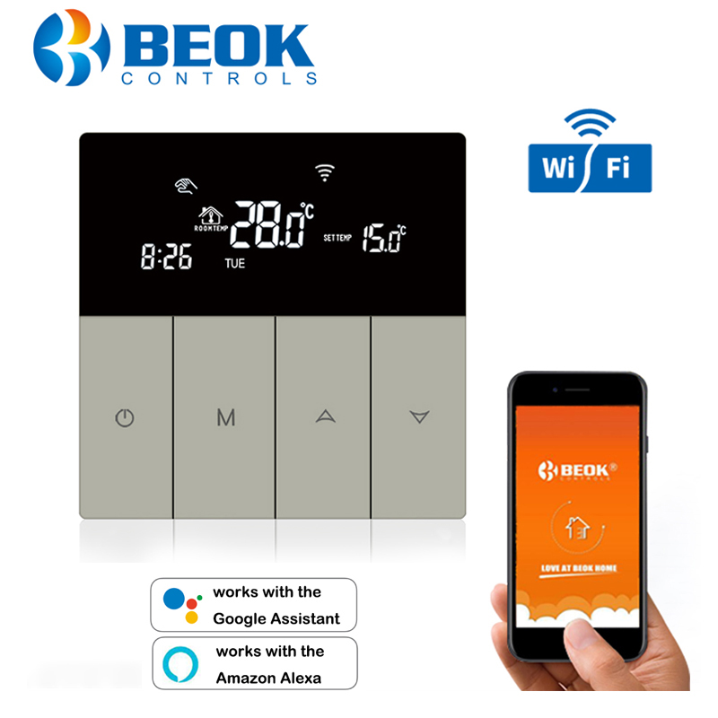 New Arrival WiFi Temperature Controller Smart Thermostat Floor Heating 220-240V Goolge Home Alexa