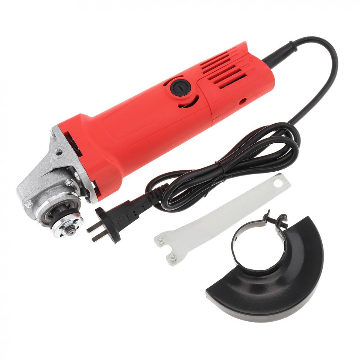 220V 700W 12000rpm Multifunction Electric Angle Grinder with Protective Cover Support 100mm Polishing Disc for Household