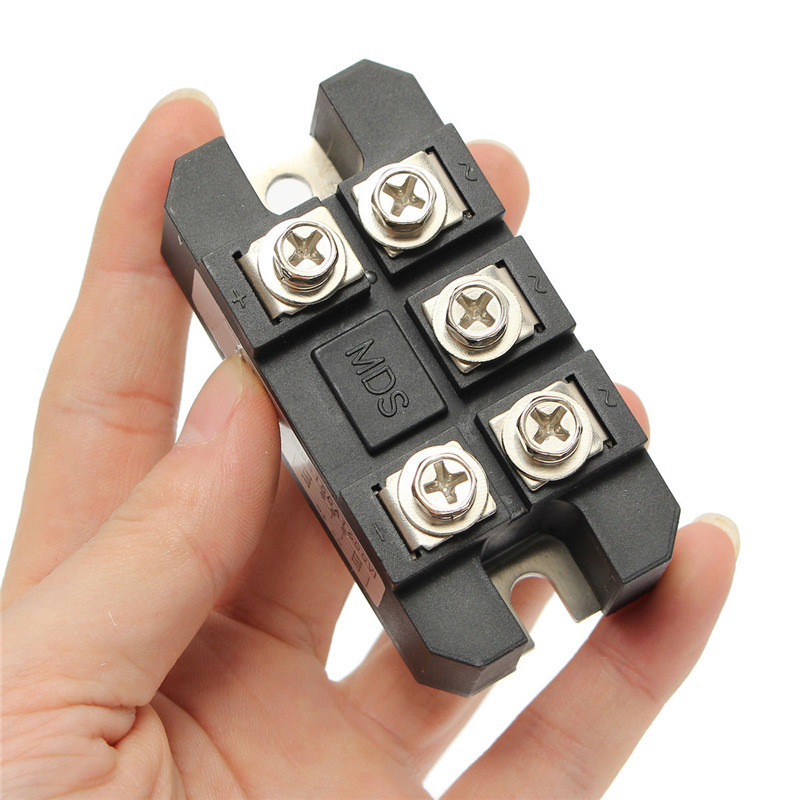 MDS150A 3-Phase Diode Bridge Rectifier 150A Amp 1600V Copper 150 Celsius 80x40x33mm Metal Case Diode Bridge Control
