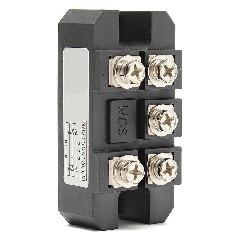MDS150A 3-Phase Diode Bridge Rectifier 150A Amp 1600V Copper 150 Celsius 80x40x33mm Metal Case Diode Bridge Control