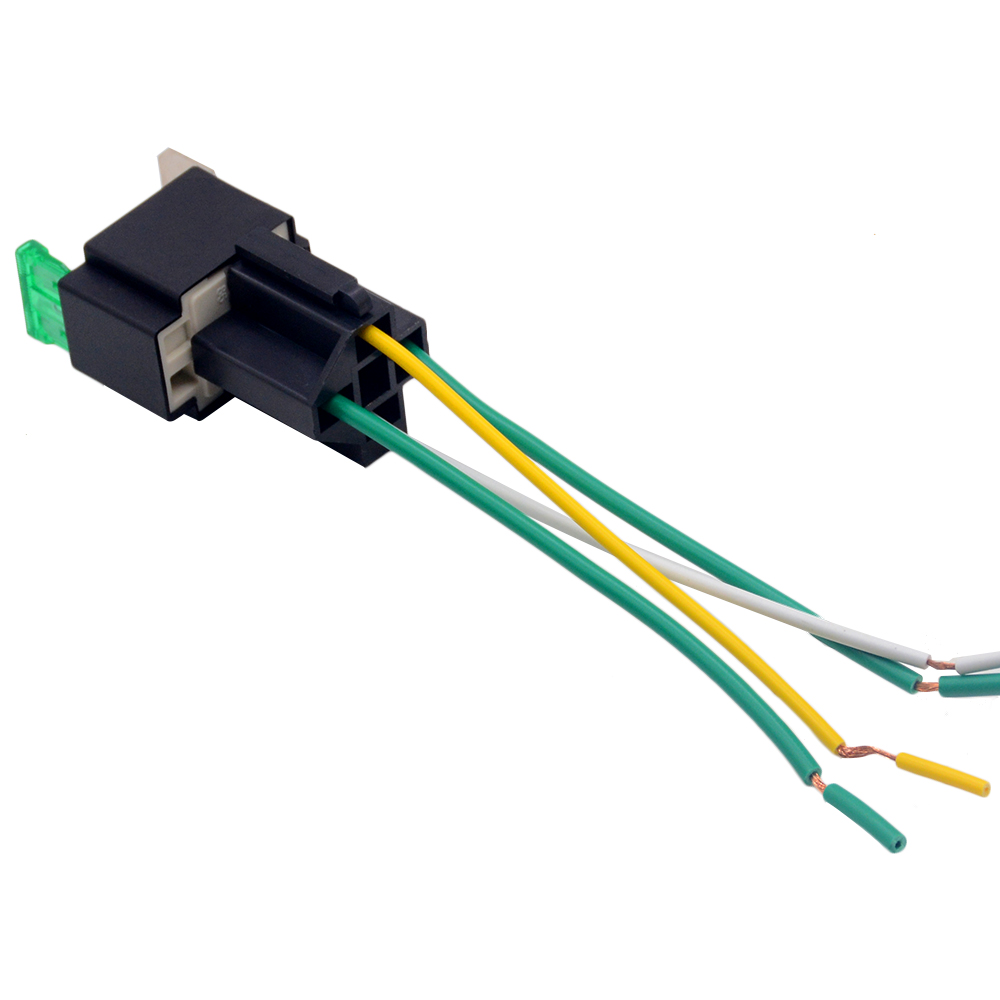 1PC 12V DC 4 Pin Car Automotive Fused Relay 30A Normally Open Relais, Socket Optional