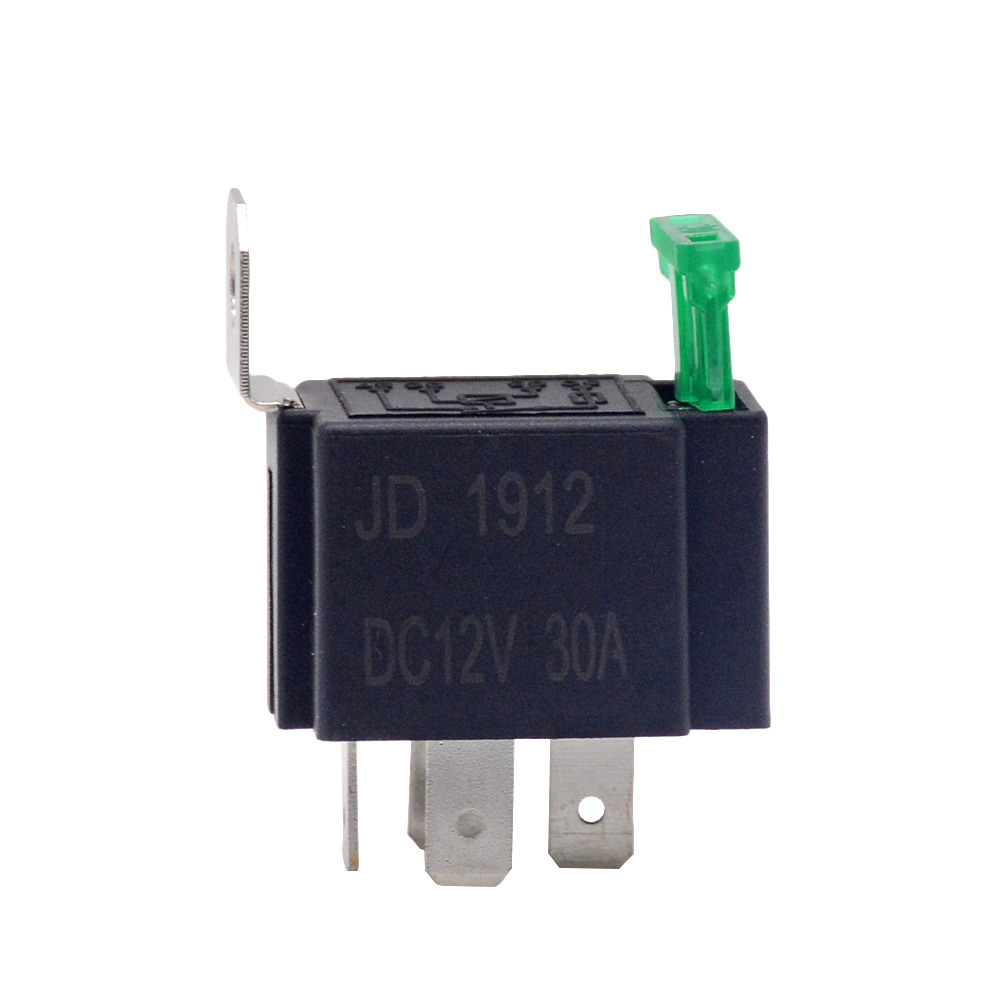 1PC 12V DC 4 Pin Car Automotive Fused Relay 30A Normally Open Relais, Socket Optional