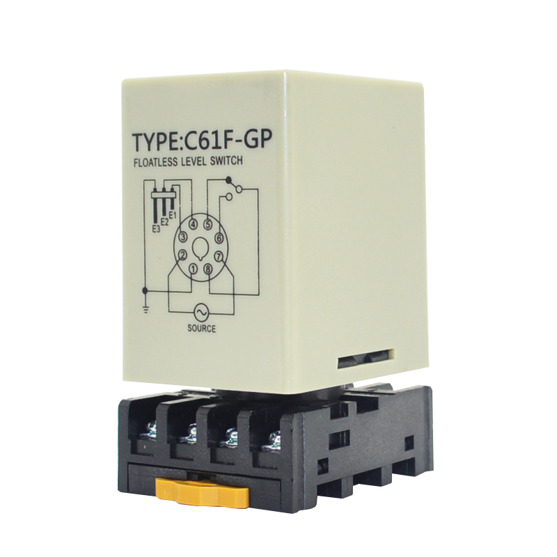 New Liquid Level Relay C61F-GP Water Level Controller 220V Tank Water Pump Water Level Switch 8 Feet