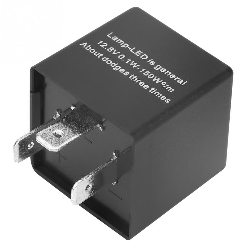 CF13 JL-02 3-Pin LED Flasher Flash Relay for Turn Signal Light Hyper Flash Or Normal Lights Relay Fix 0.1W-150W LED Flash Relay