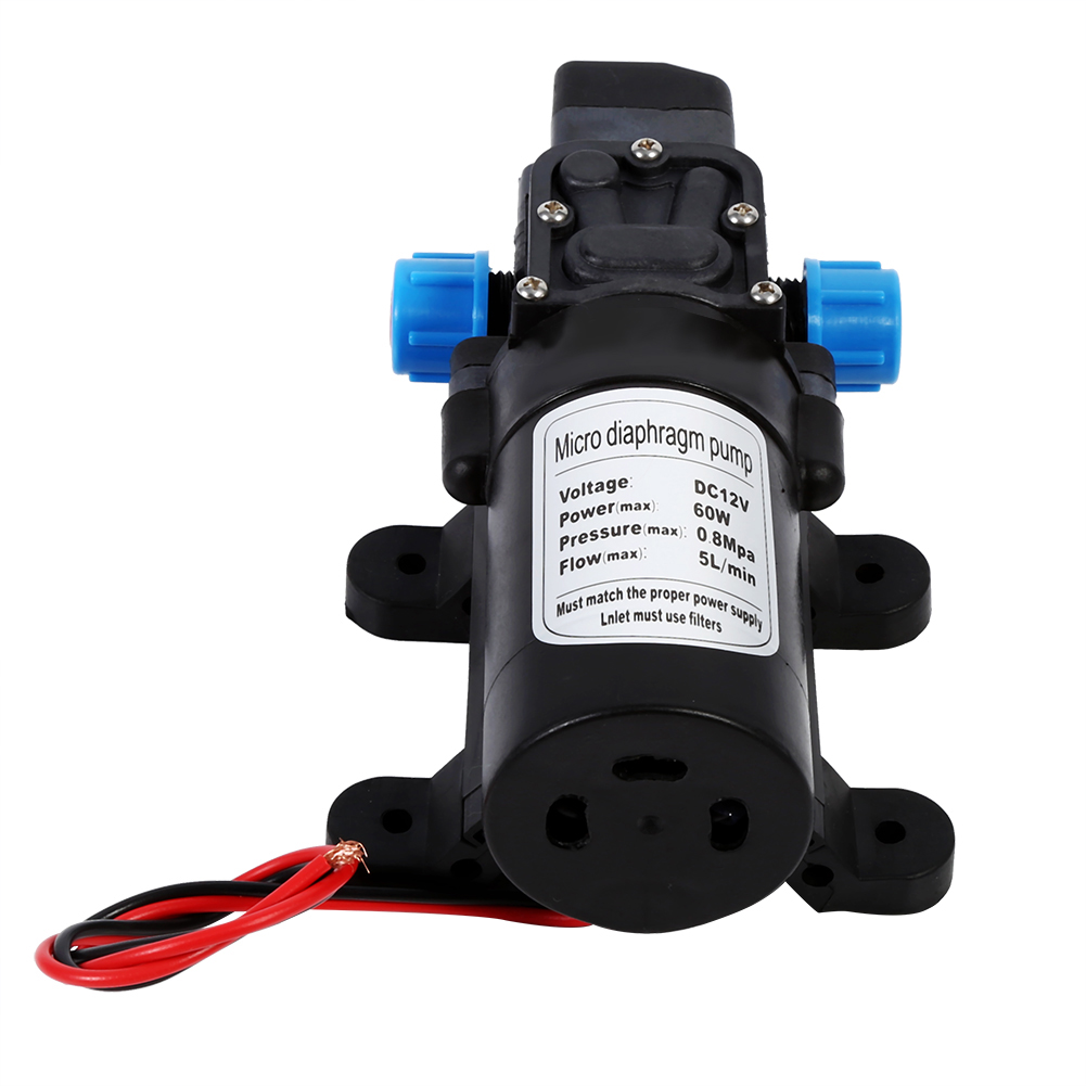 60w Dc 12v 80psi 5l Min Water Micro High Pressure Diaphragm Self 