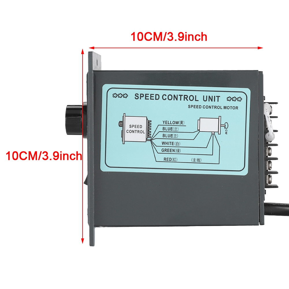 400W AC 220V 50Hz Motor Speed Controller Digital Adjustable Stepless PLC Motor Speed Controller 0-1450rpm Speed Regulator