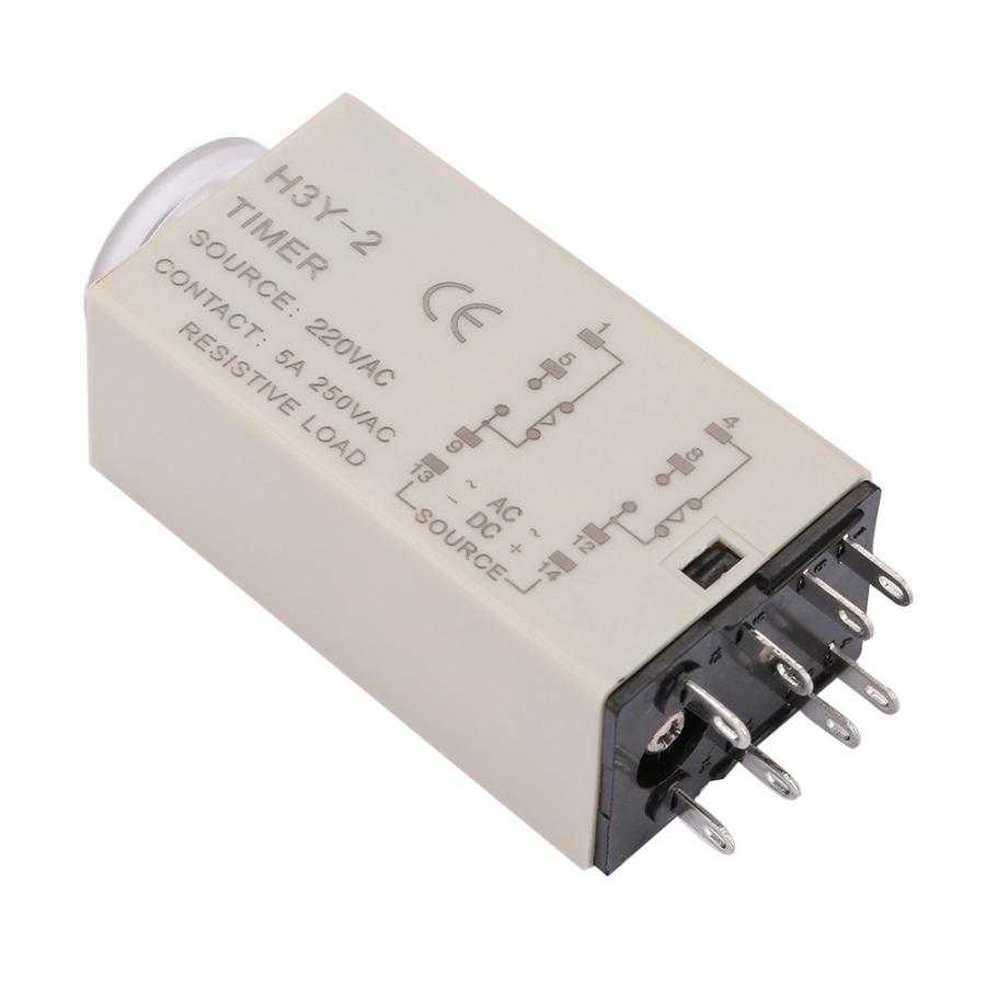 AC 220V H3Y-2 Delay Timer Time Relay 0-10 Second 10s 10sec.