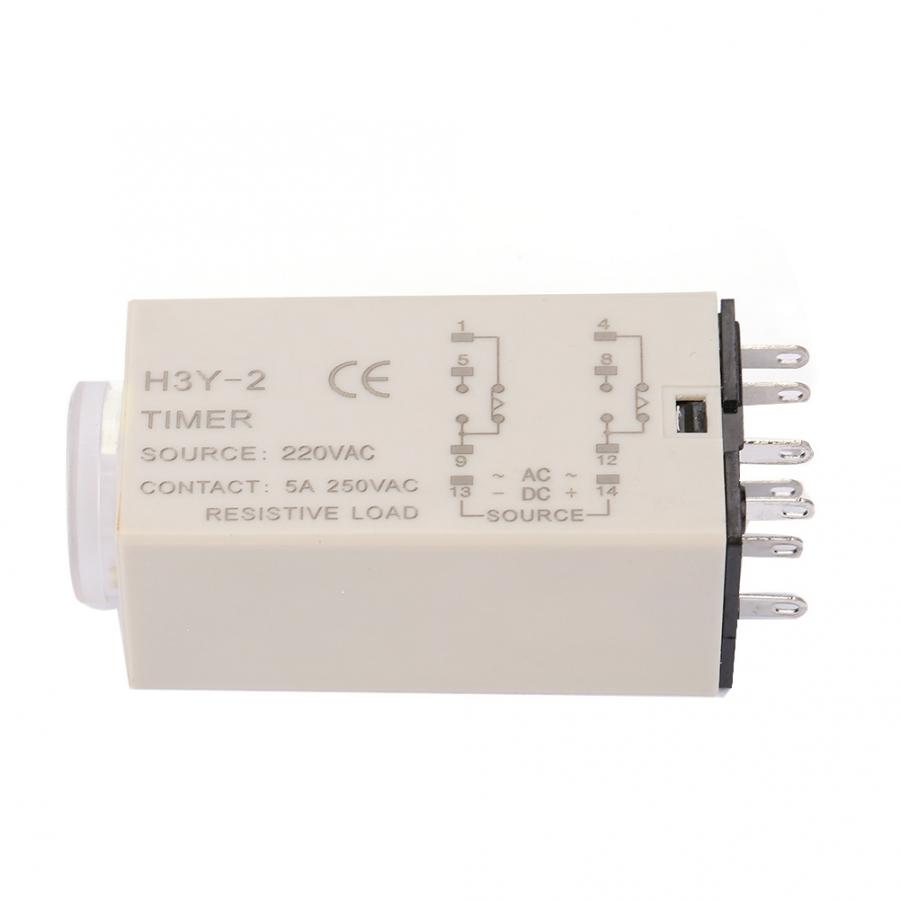 AC 220V H3Y-2 Delay Timer Time Relay 0-10 Second 10s 10sec.