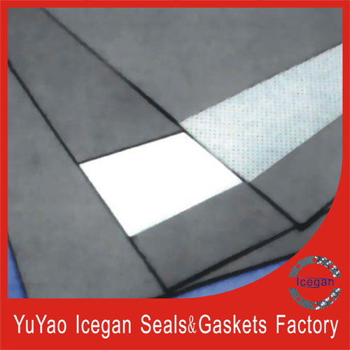 Reinforced asbestos composite sheet