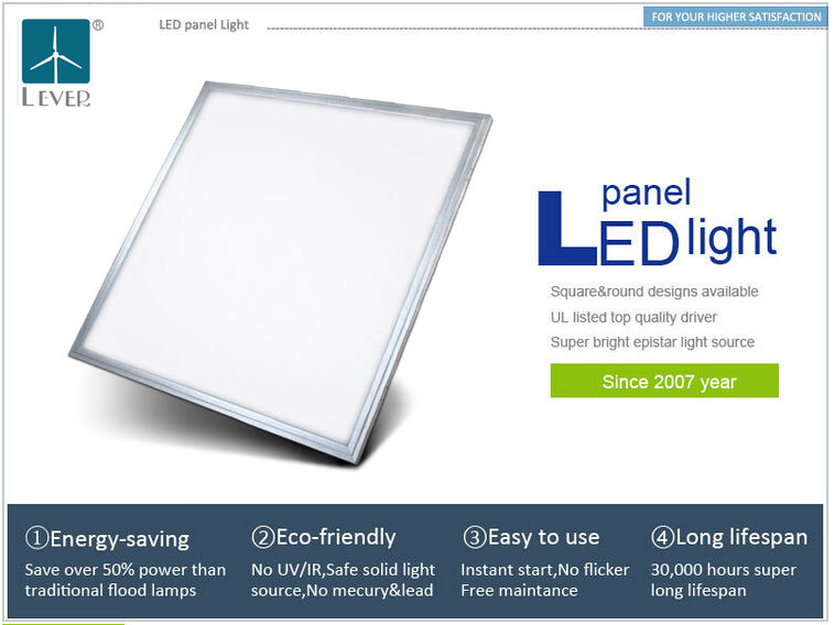 square led slim panel light 45W 600 600mm smd ul etl approval