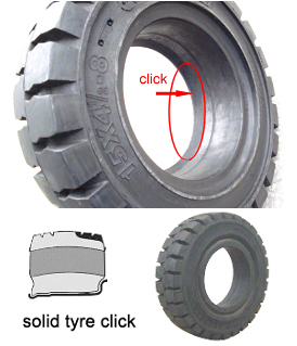 Click on Easy Fit Solid Tire for Industrial Forklift
