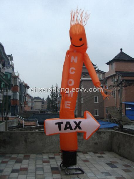Advertising inflatable sky dancer air tube man