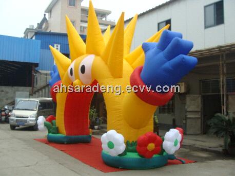 Party event inflatable sun arch decoration
