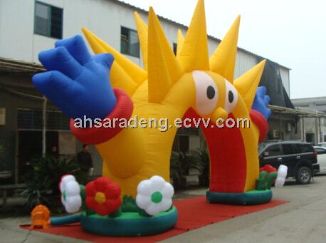 Party event inflatable sun arch decoration