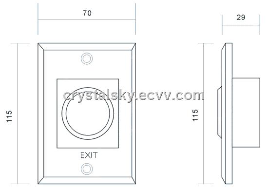 No Touch Infrared Sensor Exit Button, Access Control Exit Button, Door Release Exit Button