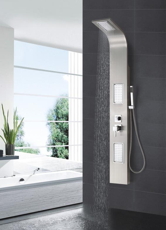 Home Designs shower massage panel stainless steel 304 brushed-S970