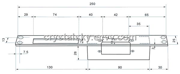 Long-type Electric Strike Electric Strike Lock