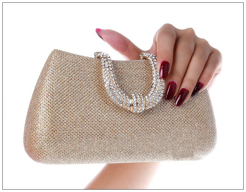 Fashionable diamond women day clutch.women's hand bag messenger shoulder bag