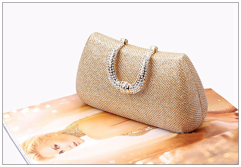 Fashionable diamond women day clutch.women's hand bag messenger shoulder bag