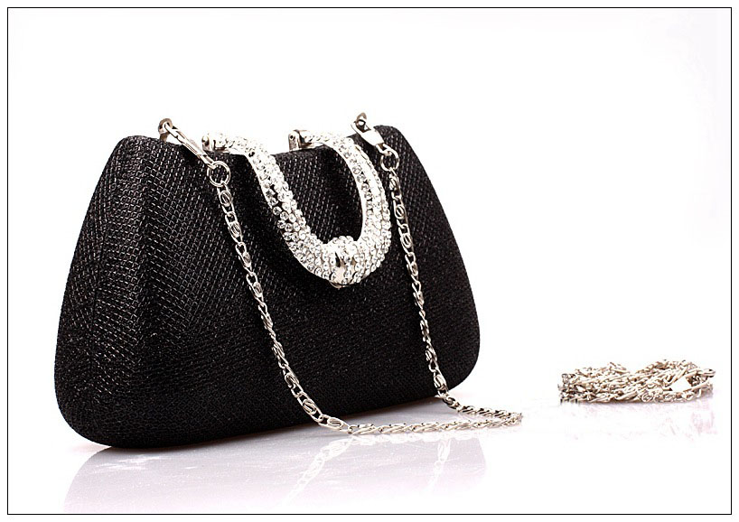 Fashionable diamond women day clutch.women's hand bag messenger shoulder bag