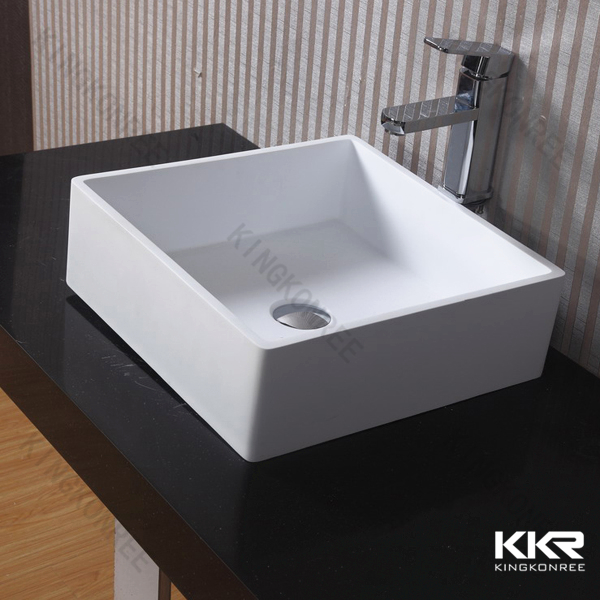 Bathroom Above Counter Top Basin Acrylic Resin Wash Basin From