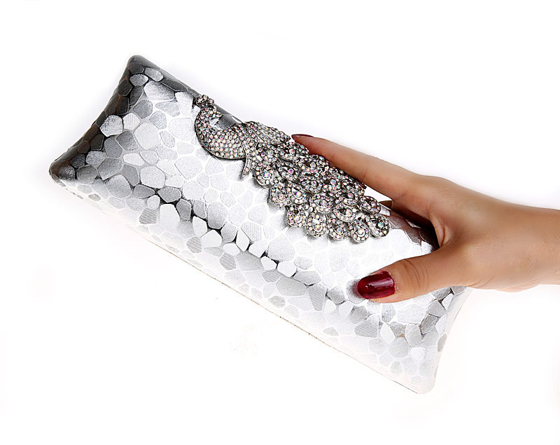 Beautiful Hot seller peacock small clutch bag.Fashion evening clutch bag