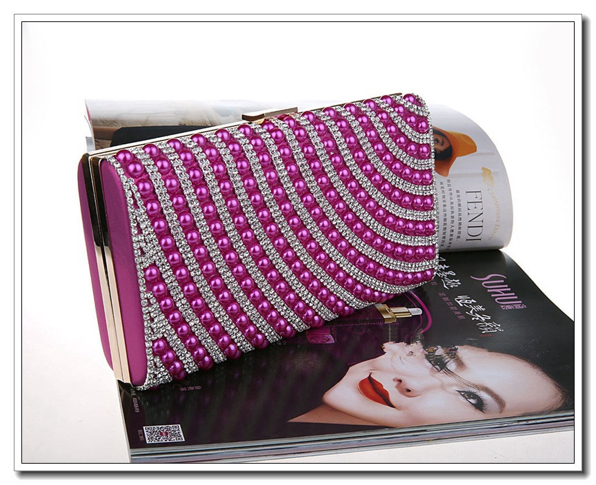 pear and diamond decoration trendy nice quality bag.great clutch purse bag and evening bag