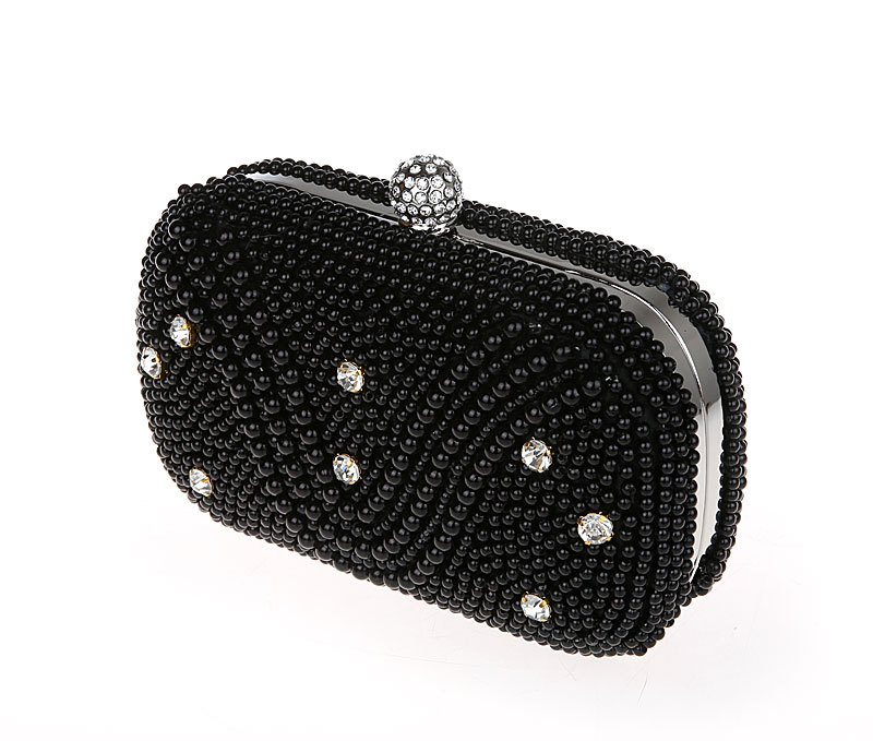 fashionable women's pearl wedding handbag for sale. messenger shoulder bag