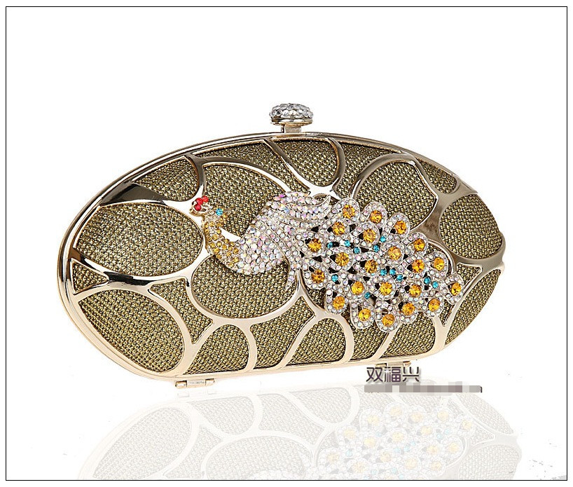 peacock diamond clutch purse bag. women fashion handbag.lady handbag purse bag