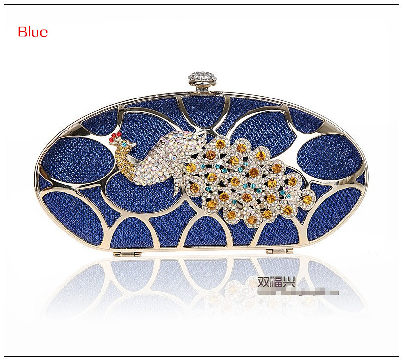 peacock diamond clutch purse bag. women fashion handbag.lady handbag purse bag