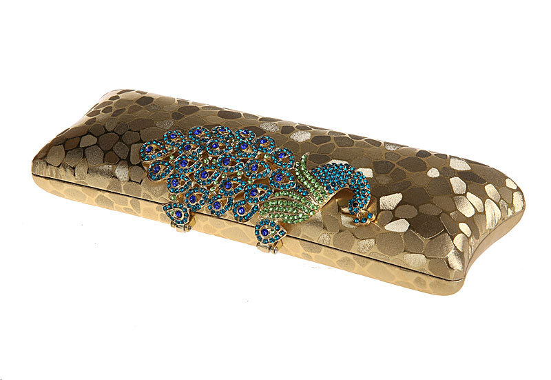 Beautiful Hot seller peacock small clutch bag.Fashion evening clutch bag