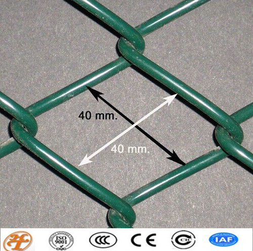 50X50MM galvanized/pvc coated chain link mesh fence SGS certified factory